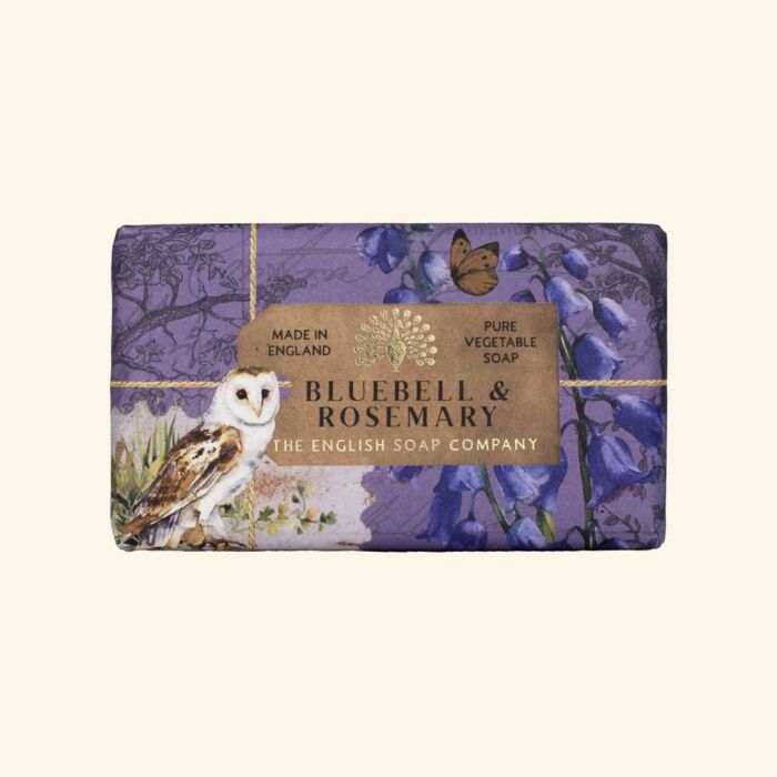 The English Soap Company Anniversary Bluebell and Rosemary Soap